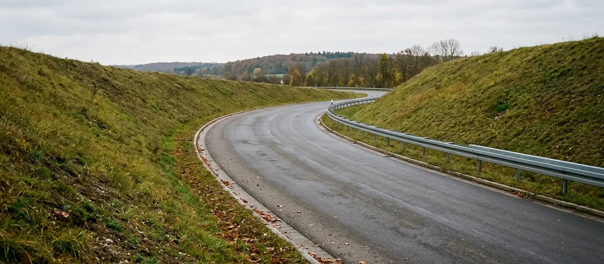 Die Ladung wird vor der Fernfahrt mit Gurten gesichert